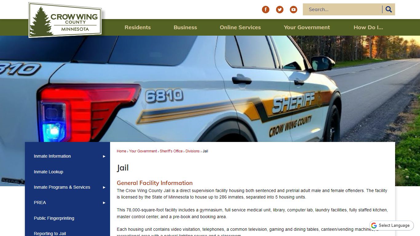 Jail | Crow Wing County, MN - Official Website
